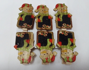 Новогодний декор на прищепке .