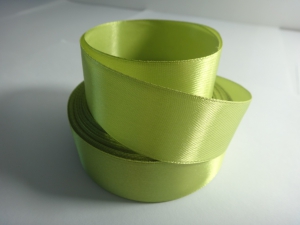 Лента атласная 25 мм(цв.182 желто-салатовый  / 23 метра)