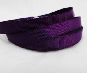 Лента репсовая 1.2см, 23м цв . фиолетовый