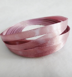 Лента атласная 7 мм(цв91  темнолиловый/ 23 метра)