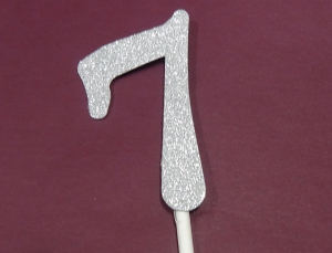 Цифра на палочке  (1 штук-7х3 см )