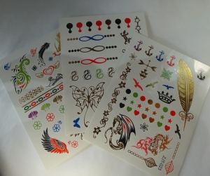 Флеш тату  ( МИКС 3 шт ) .