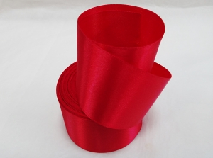 Лента атласная 50 мм (цв. 72 малиновый яркий , 23 метра )