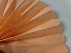 Персиковый помпон 30 см