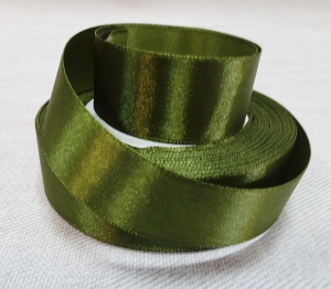Лента атласная 25 мм(цв.61 болотно-зеленый / 23 метра)