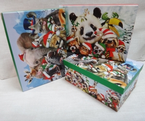 Коробка подарочная 1455 (комплект 3 шт)