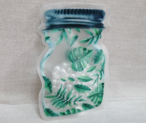 Пакет- банка на зиппере  (20х13,5см , 1 шт ) .