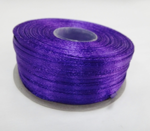 Лента атласная 3 мм (91 метр )темносиреневый №34