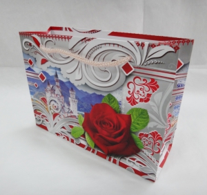 Пакет подарочный ,  ( 16х16х5 ) 