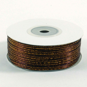 Лента атласная с люрексом 3 мм ( 91метр )