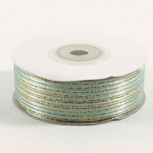 Лента атласная с люрексом 3 мм ( 91метр )