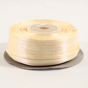 Лента атласная 3 мм ( 91метр )цв. 02 мрлочный