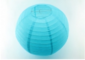 Шар декоративный , голубой  , диаметр 15 см.