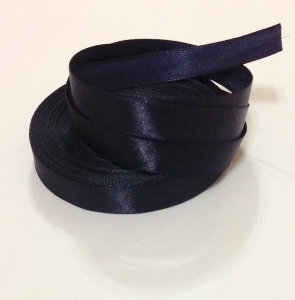 Лента атласная 12 мм( 23 метра ) Цвет темно-синий .