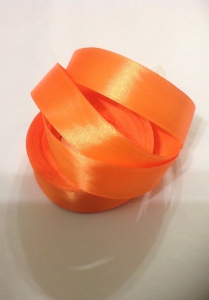Лента атласная 25 мм(цв.16 Оранжевый /  23 метра )